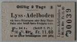 (283'184) - AFA-Einzelbillet vom 3. Januar 1941 am 14. Dezember 2025 in Thun