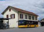 (274'072) - Wieland, Murten - Nr. 92/FR 300'634/PID 10'516 - Mercedes am 18. April 2025 beim Bahnhof Kerzers