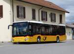 (274'073) - Wieland, Murten - Nr. 92/FR 300'634/PID 10'516 - Mercedes am 18. April 2025 beim Bahnhof Kerzers