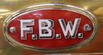(281'595) - Buslogo - F.B.W. - am 18. Oktober 2025 in Nfels, FBW-Museum