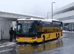 (272'877) - PostAuto Graubnden - GR 85'630/PID 12'107 - Scania am 14. Mrz 2025 in Flims, Bergbahnen