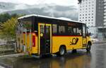 (280'114) - PostAuto Graubnden - GR 100'381/PID 12'095 - Iveco/K-Bus am 9. September 2025 beim Bahnhof Ilanz