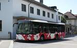 (278'830) - CarPostal Ouest - JU 26'790/PID 10'258 - Mercedes (ex Nr. 5) am 14. August 2025 beim Bahnhof Delmont