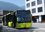 (277'143) - Aus Liechtenstein: BOS PS Anstalt - Nr. 595/FL 40'237 - Mercedes (ex PLA Vaduz Nr. 63/PID 10'593) am 20. Juni 2025 beim Bahnhof Sargans
