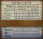 (276'652) - Typenschilder - P 2160 - am 14. Juni 2025 in Aigle, Kolly SA