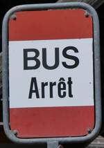 (273'208) - AOMC-Haltestellenschild - Les Diablerets, Gare - am 27. Mrz 2025