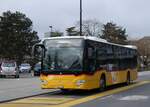 (271'556) - CarPostal Ouest - VD 607'890/PID 10'989 - Mercedes (ex JU 43'869) am 1. Februar 2025 beim Bahnhof Yverdon