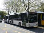 (274'212) - Wieland, Murten - Nr. 134/FR 300'606 - Mercedes (ex Interbus, Yverdon Nr. 222; ex VBL Luzern Nr. 161) am 26. April 2025 beim Bahnhof Yverdon