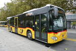 (281'212) - PostAuto Wallis - Nr. 3/VS 414'345/PID 10'957 - Mercedes am 11. Oktober 2025 beim Bahnhof Yverdon