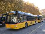 (268'370) - PostAuto Wallis - VS 531'960/PID 10'600 - MAN (ex CarPostal Ouest) am 21. Oktober 2024 in Brig, Garage