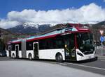 (272'760) - PostAuto Wallis - Nr. 54/VS 531'436/PID 11'746 - Volvo am 11. Mrz 2025 beim Bahnhof Sion