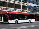 (272'762) - PostAuto Wallis - VS 574'956/PID 12'148 - eMercedes am 11. Mrz 2025 beim Bahnhof Sion