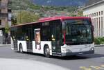 (273'985) - PostAuto Wallis - Nr. 72/VS 415'457/PID 5337 - Mercedes (ex Lathion, Sion Nr. 72) am 14. April 2025 beim Bahnhof Sion