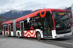 (283'466) - PostAuto Wallis - Nr. 142/VS 574'974/PID 12'142 - eMercedes am 23. Dezember 2025 beim Bahnhof Sion
