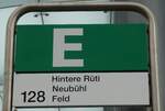 (280'726) - AHW-Haltestellenschild - Wdenswil, Bahnhof - am 27. September 2025