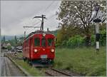 Samstag, 3. Mai 2025; 10:10 - pünktlich mit dem Zeigersprung verlässt der Rhb Bernina Bahn ABe 4/4 I 35 der Blonay-Chamby Bahn Blonay - Die Saison 2025 ist somit eröffnet! 3. Mai 2025