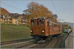 Die herrliche Bernina Bahn RhB Ge 4/4 81 der Blonay-Chamby Bahn rangiert in Blonay. (Saisonabschluss 2024)

27. Okt. 2024