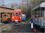 La DER de la Saison! (Saisonabschlussfeier der Blonay-Chamby Bahn 2024) - der nun mechanisch und auch optisch wieder perfekt hergereichte RhB Bernina Bahn ABe 4/4 I N° 35 der Blonay Chamby Bahn wartet in Chaulin auf seinen nächsten Einsatz. 

27. OKt. 2024