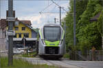 RABe 528 209 in Huttwil. Mai 2025.