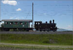 150 Jahre Emmentalbahn. 

Ed 3/4 51 der Bern-Schwarzenburg-Bahn mit einem Sonderzug nach Worb berraschte durchaus. Durch einen RE ausgebremst gab es in Trimstein eine zweite Chance, wobei diesmal eine Fotowolke berraschte. Mai 2025.