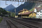 Der Bahnhof Gurtnellen. Juli 2024.