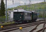 Anfahrt zum Nationalbahnfest.

Ae 3/5 10219 und Bm 4/4 II 18451 auf dem Weg nach Etzwilen. Wildegg, April 2025.