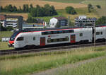RABe 512 036 und RABe 512 033 bei Frick, Juni 2025.