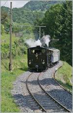 Dieses Jahr fällt mein Beitrag zum  Festival Suisse de la vapeur (Schweizer Dampffestival 2025) arbeitsbedingt etwas weniger üppig aus: Die BFD HG 3/4 N° 3 ist mit ihrem Dampfzug kurz vor Chantemerle auf dem Weg nach Blonay. 

8. Juni 2025