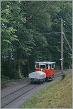 Autour de la voie ferrée / Rund um die eiserne Bahn (Herbstevent 2024) - die Dm 2/2 N° 3 hat mit ihrem Beiwagen Chantemerle verlassen und dieselt nun Blonay entgegen. 

8. Sept. 2024