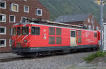 Deh 4/4 II 92 'Münster' in Andermatt. August 2025.