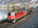Re 6/6 11640 mit Ae 6/6 im Schlepp bei Richterswil am 17.03.2009