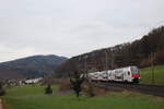 Hier ein Stadler Kiss BR 445 von der SBB als IR36 nach Zürich HB in Villnachern am 15.März.2025 
