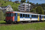 150 Jahre Tsstalbahn.

RBe 540 074 rangiert in Bauma mit ihrem etwas schrgen Pendelzug, um sich auf die Fahrt auf der eigentlichen Jubilarin zu begeben. September 2025.