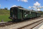EBT 240 verlasst am 18 Mai 2025 Smiswald-Grnen whrend das grosse Spektakel  150 Jahre Emmentalbahn  das innerhalb die ganze Region Emmental gefeiert wurde.