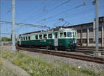150 Jahre Emmentalbahn. 

Als Pendel zwischen den nahegelegenen Werkstätten Burgdorf und Oberburg wurde der Bern-Neuenburger Wellensittich Be 4/4 761 eingesetzt. Burgdorf, Mai 2025.