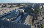 Der Hauptbahnhof Nürnberg von oben. Juni 2025.