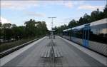 Stora Mossen, Grne Linien, T17, T19, (T18). Typische oberidische Station der Tunnelbana Stockholms. 19.08.2007 (Matthias)