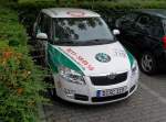 Skoda Fabia 2 Werbefahrzeug des Skoda-Autozentrums Dsseldorf. Aufgenommen am 28.08.2009 in Erkrath. Ich wrde mich freuen, wenn ihr auch meine Skoda-Modellauto-Homepage auf www.skoda-modelle.de besucht. 
