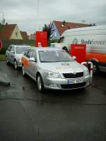 Skoda Octavia Combi Tour de France 2009. Begleitfahrzeug vom Skodaservice. Aufgenommen am 17.07.2009 in Colmar.Ich wrde mich freuen, wenn ihr auch meine Skoda-Modellauto-Homepage auf www.skoda-modelle.de besucht.