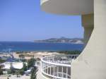 Ibiza Juni 2007...  Blick auf den Hotelstrand  Pinet Playa 