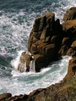 An Cornwalls Klippen ganz im Westen.
(April 2008) 