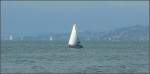 Segelboot fotografiert am 02.08.08 am Genfer See. (Hans)
