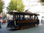Museumstrassenbahn HTM Nummer 2 Kerkplein, Den Haag 12-09-2009. 