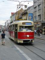 Museumfahrzeug 215 auf der Obchodn in Bratislava 20-08-2008.