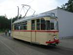 Historischer Triebwagen 523 (ex Cottbus 58) aus Halle (16.09.2006)