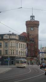 Tw 62 am 07.06.09 vor dem Spremberger Turm .