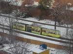 Tw 139 am 17.02.09 in der Stadtpromenade .