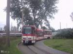 Tw 142 in der Wendeschleife Sandow (26.07.2004)