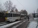 Tw 143 am 12.02.09 in der Stadtpromenade .