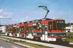 Wagen 144 am 31.06.2001 auf dem Betriebshof  NEU SCHMELLWITZ 